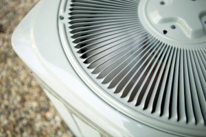 top view of the outside unit of an air conditioner